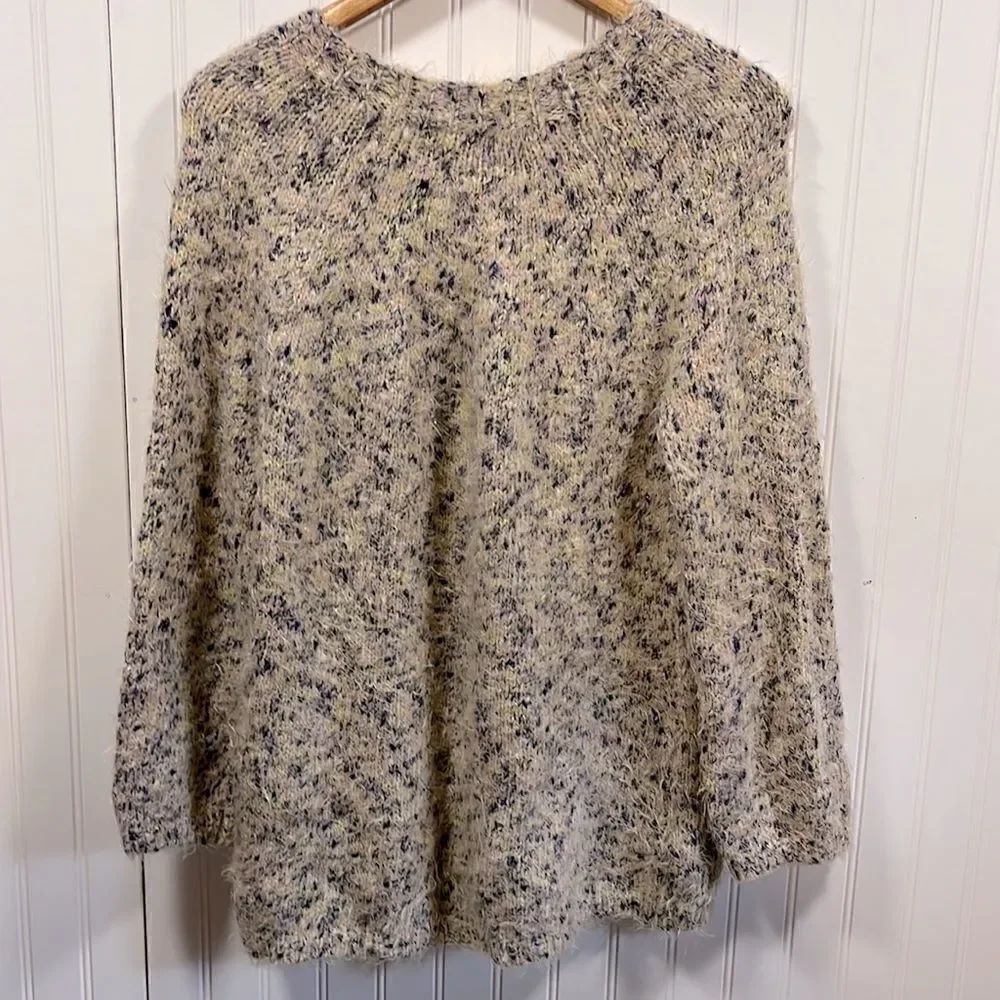 Lou & Grey crewneck multicolor eyelash sweater - Picture 5 of 6